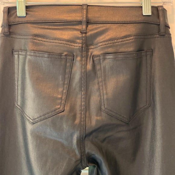 Loft Coated High Rise Skinny Jeans In Black Women’s size 25 or 0 - Picture 5 of 11